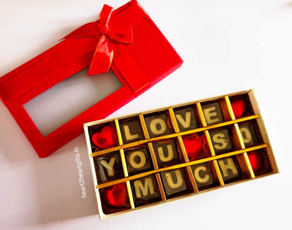 Valentine’s Day gifts Handmade message Chocó box