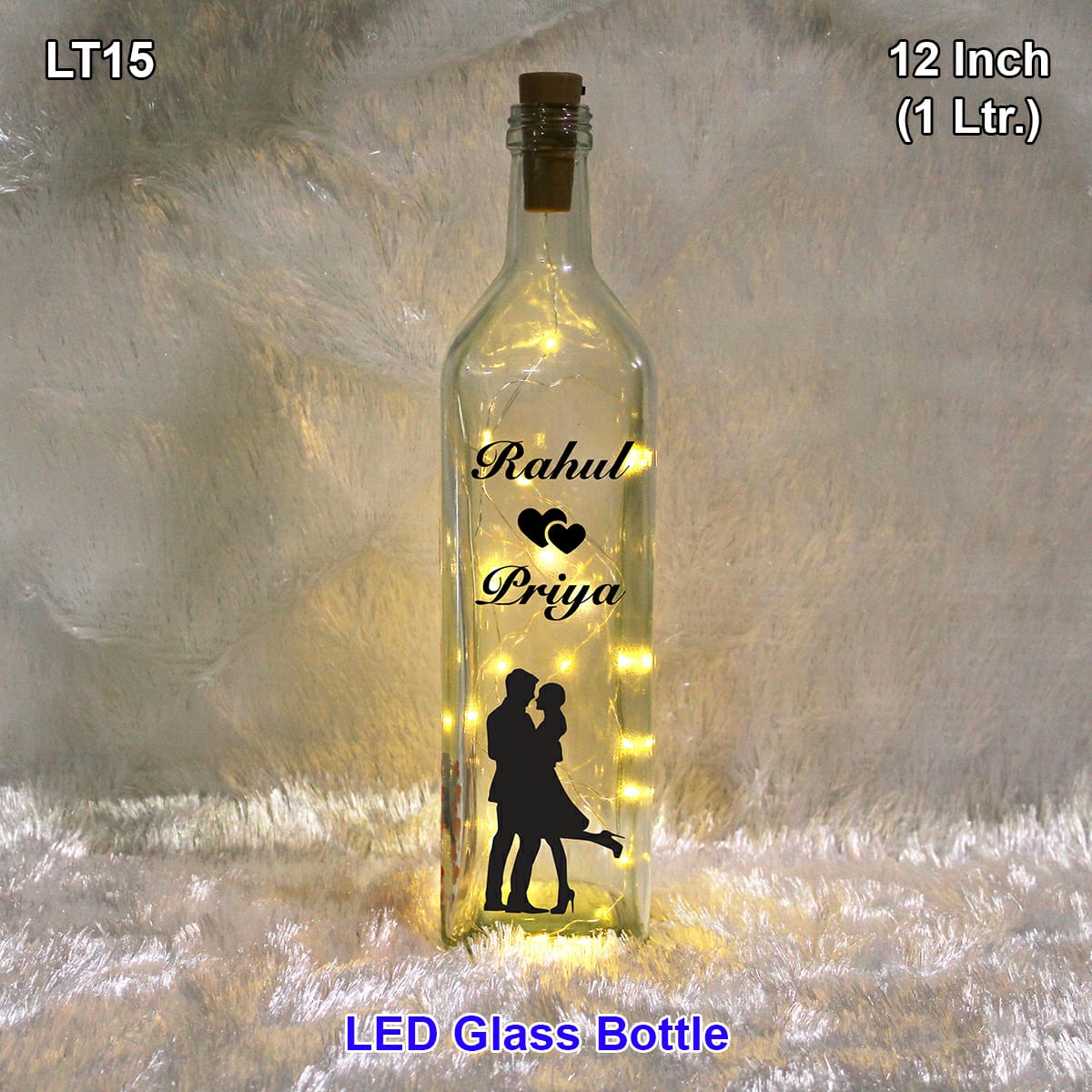 Valentine’s Day gifts Cork light bottle lamp