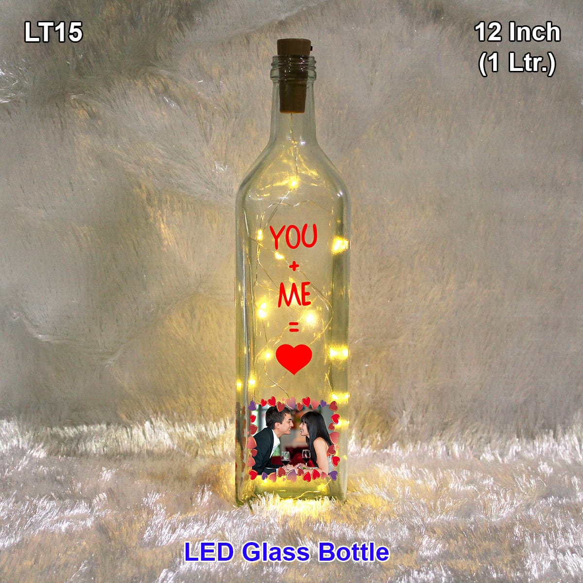 Customized bottle lamp for valentine day gift